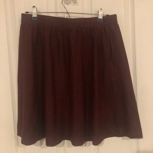 Burgundy Skirt